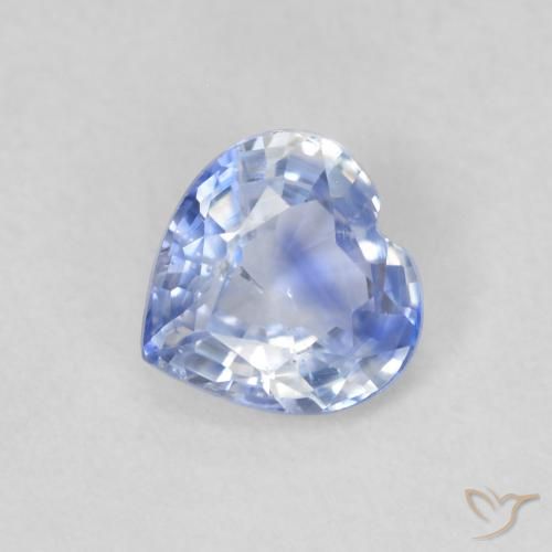 0.50ct Natural Purplish Blue Sapphire, Heart, VS