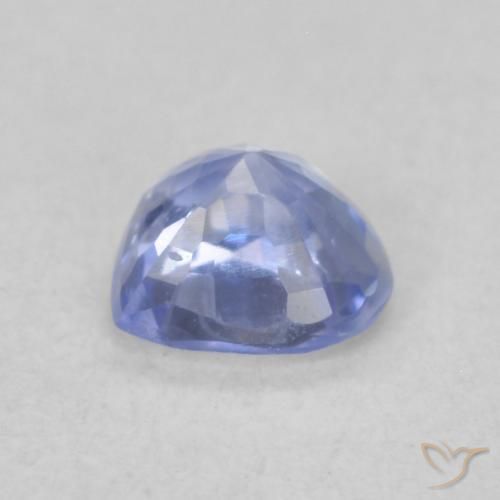 Sapphire Gemstone in 4.7 x 4.6 mm Size for Sale, Sapphire Stone in Pastel Blue Color