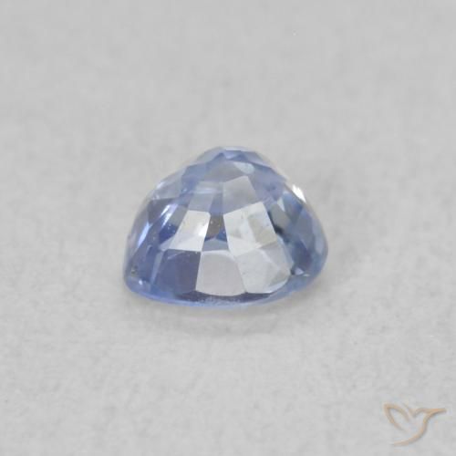 Sapphire Gemstone in 3.8 x 3.6 mm Size for Sale, Sapphire Stone in Pastel Blue Color