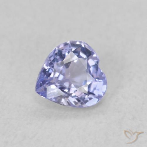 0.29ct Natural Light Blue Sapphire, Heart, VS