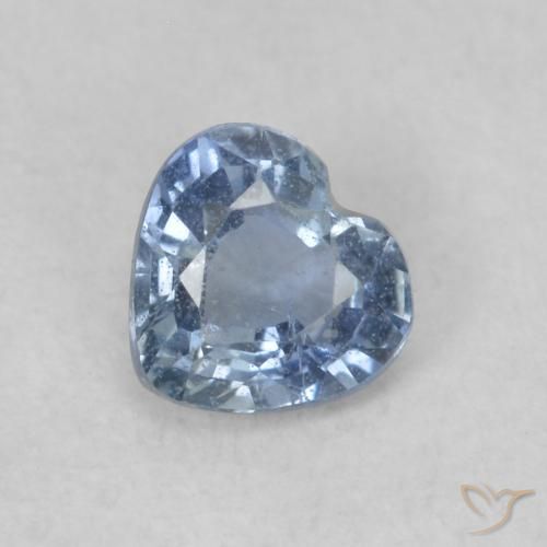 0.41ct Natural Blue Sapphire, Heart, VS