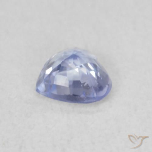 Sapphire Gemstone in 4.2 x 3.9 mm Size for Sale, Sapphire Stone in Light Purplish Blue Color