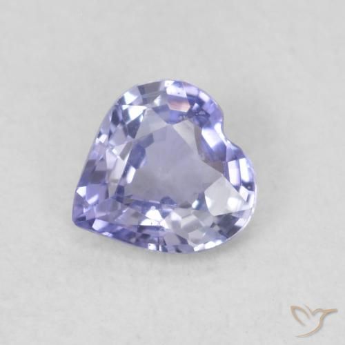 0.30ct Natural Light Blue Sapphire, Heart, VS