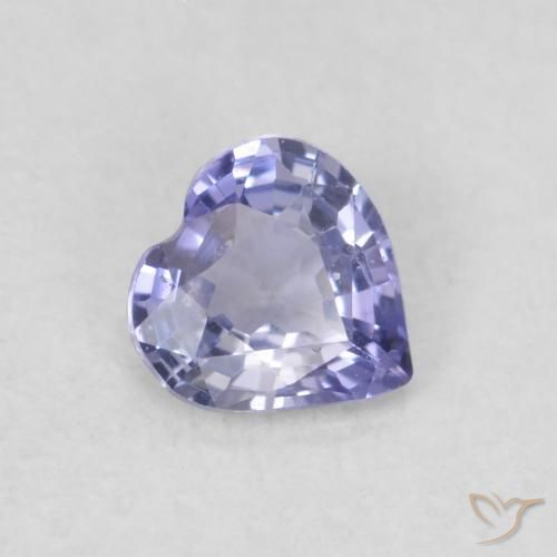 0.30 ct Blue Sapphire Stone, Natural Sapphire in Heart Facet Shape for Sale