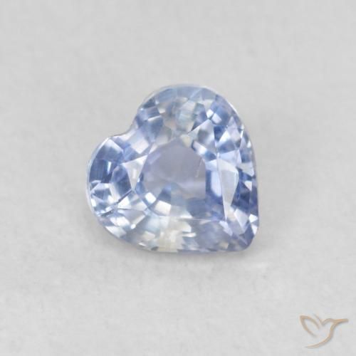 0.31 ct Blue Sapphire Stone, Natural Sapphire in Heart Facet Shape for Sale