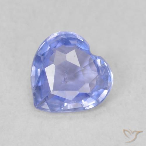 0.37ct Natural Violet Blue Sapphire, Heart, VS