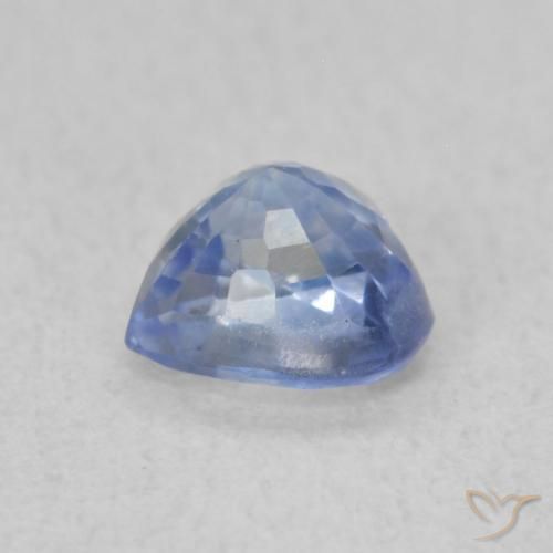Sapphire Gemstone in 4.6 x 4.6 mm Size for Sale, Sapphire Stone in Pastel Blue Color