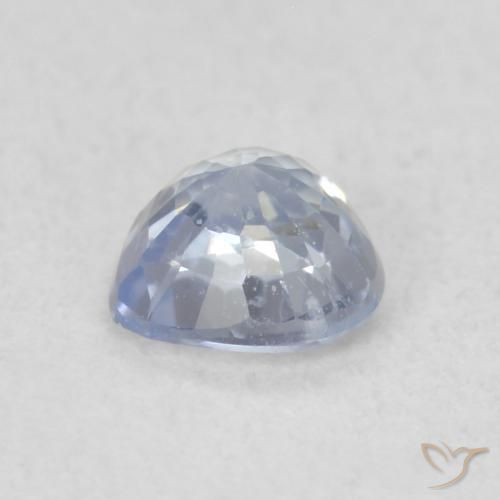 Sapphire Gemstone in 4.6 x 4.5 mm Size for Sale, Sapphire Stone in Light Purplish Blue Color