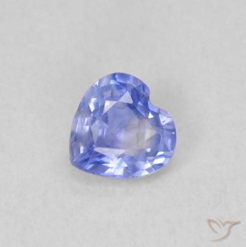 0.31ct Natural Violet Blue Sapphire, Heart, VS
