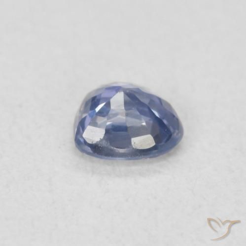 Sapphire Gemstone in 4.4 x 4.2 mm Size for Sale, Sapphire Stone in Light Purplish Blue Color