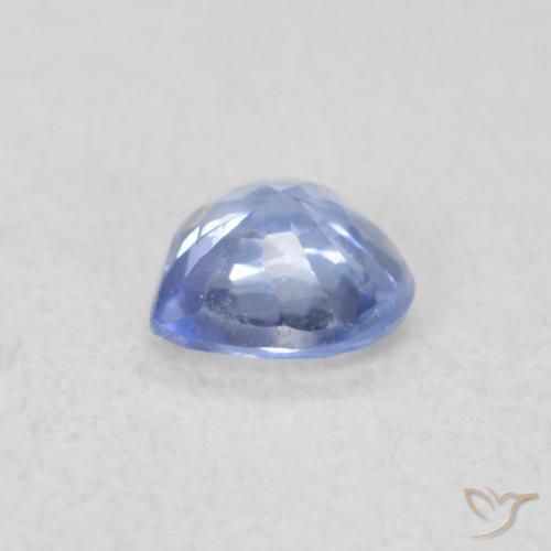 Sapphire Gemstone in 4.6 x 4.6 mm Size for Sale, Sapphire Stone in Light Purplish Blue Color