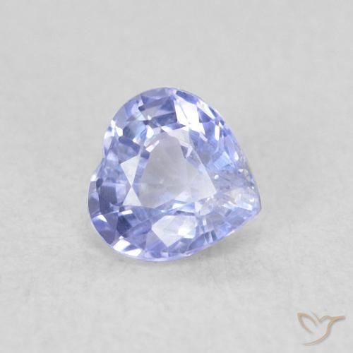 0.36 ct Blue Sapphire Stone, Natural Sapphire in Heart Facet Shape for Sale