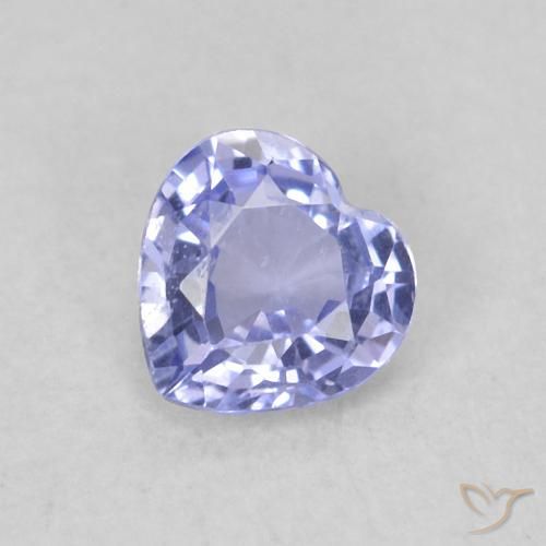 0.34ct Natural Light Blue Sapphire, Heart, VS