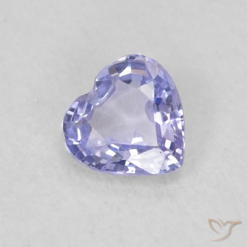 0.28ct Natural Light Blue Sapphire, Heart, VS
