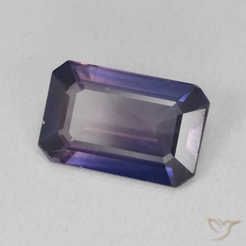 3.22 ct Blue Sapphire Stone, Natural Sapphire in Octagon Step Cut Shape for Sale