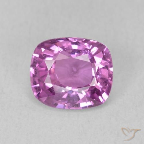 1.68ct Natural Pinkish Purple Sapphire, Cushion, VS