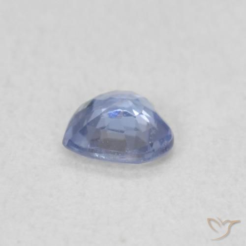 Sapphire Gemstone in 4 x 3.8 mm Size for Sale, Sapphire Stone in Light Purplish Blue Color