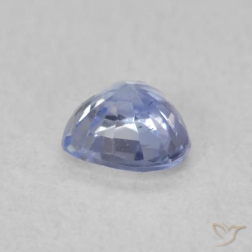 Sapphire Gemstone in 4.5 x 4.4 mm Size for Sale, Sapphire Stone in Pastel Blue Color