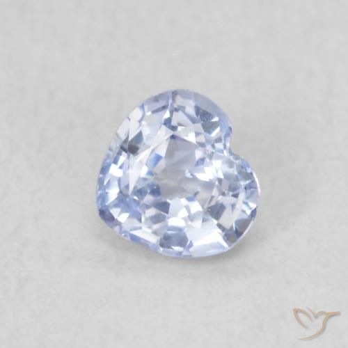 0.33ct Natural Purplish Blue Sapphire, Heart, VVS-VS