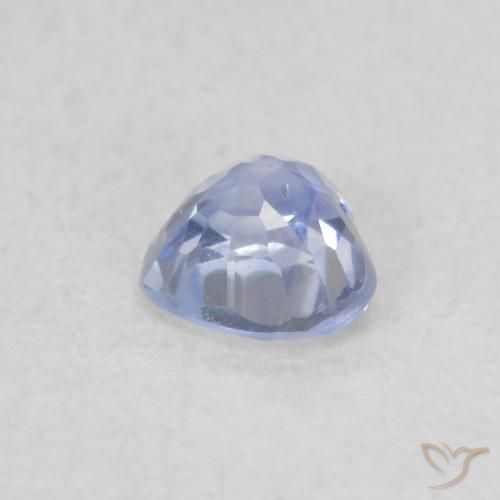 Sapphire Gemstone in 4.1 x 3.8 mm Size for Sale, Sapphire Stone in Purplish Blue Color