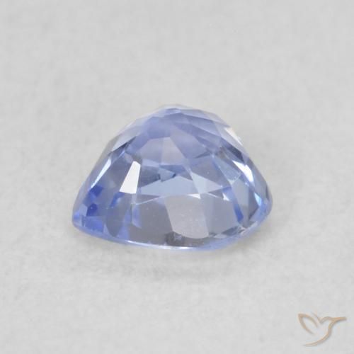 Sapphire Gemstone in 4.6 x 4.5 mm Size for Sale, Sapphire Stone in Pastel Blue Color