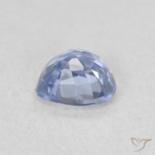 Sapphire Gemstone in 4 x 4 mm (calibrated) Size for Sale, Sapphire Stone in Pastel Blue Color