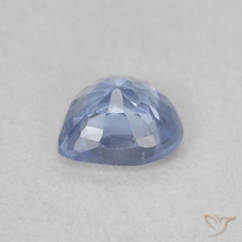 Sapphire Gemstone in 4.3 x 4.1 mm Size for Sale, Sapphire Stone in Light Purplish Blue Color