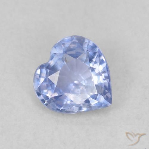 0.36ct Natural Violet Blue Sapphire, Heart, VS