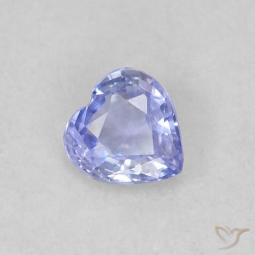0.23ct Natural Light Blue Sapphire, Heart, VS
