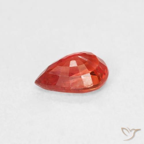 Sapphire Gemstone in 6 x 4 mm (calibrated) Size for Sale, Sapphire Stone in Medium Red Color