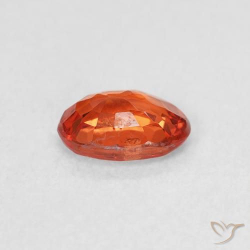 Sapphire Gemstone in 6 x 4 mm (calibrated) Size for Sale, Sapphire Stone in Fire Orange Color