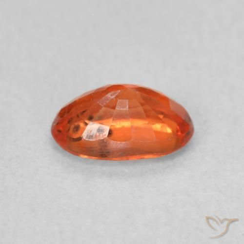Sapphire Gemstone in 6 x 4 mm (calibrated) Size for Sale, Sapphire Stone in Medium Orange Color