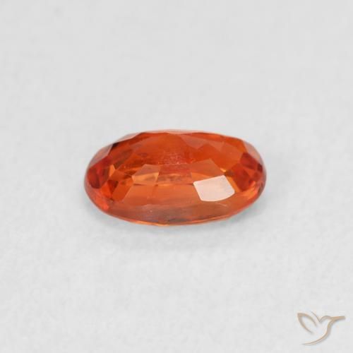 Sapphire Gemstone in 6 x 4 mm (calibrated) Size for Sale, Sapphire Stone in Medium Orange Color