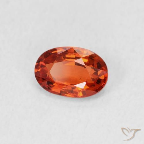 0.68 ct Red Sapphire Stone, Natural Sapphire in Oval Facet Shape for Sale