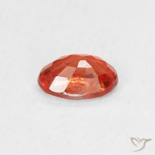 Sapphire Gemstone in 6 x 4 mm (calibrated) Size for Sale, Sapphire Stone in Fire Orange Color