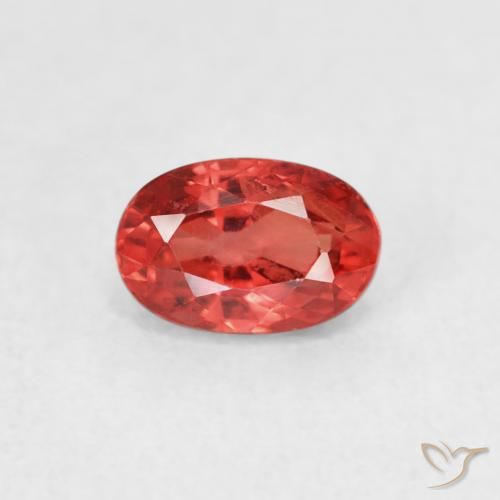 0.75ct Natural Medium Red Sapphire, Oval, VS