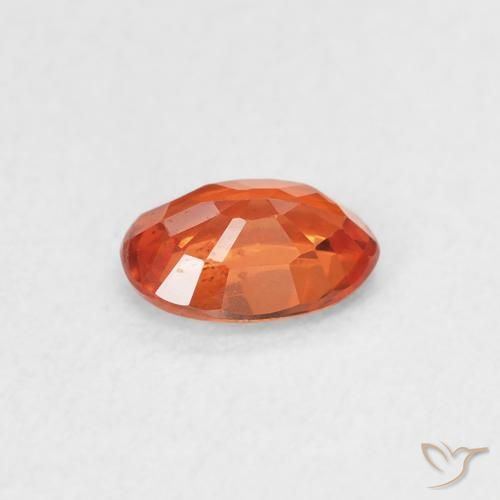 Sapphire Gemstone in 6 x 4 mm (calibrated) Size for Sale, Sapphire Stone in Reddish Orange Color