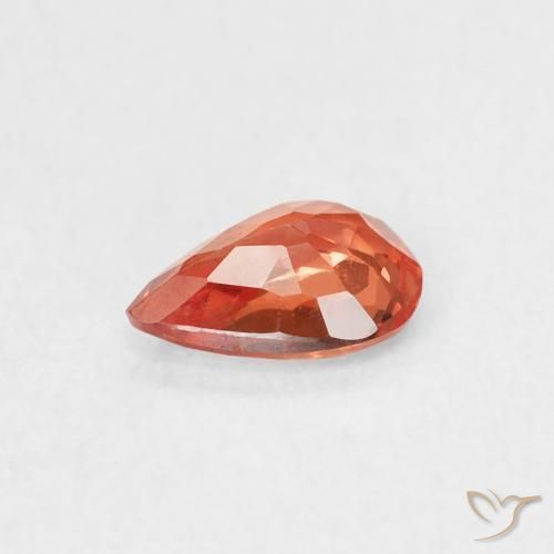Sapphire Gemstone in 6 x 4 mm (calibrated) Size for Sale, Sapphire Stone in Fire Orange Color