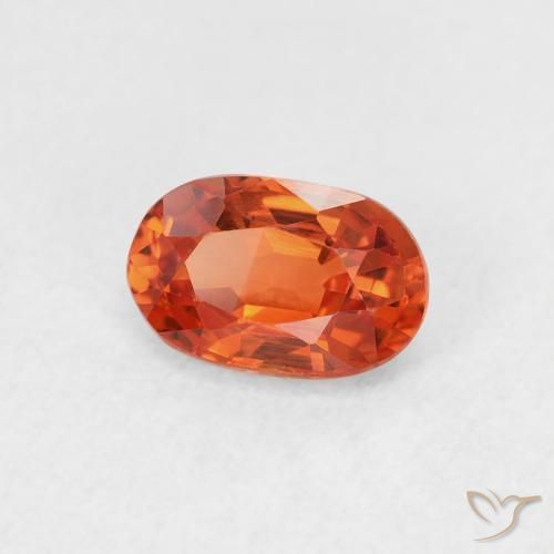 0.71 ct Red Sapphire Stone, Natural Sapphire in Oval Facet Shape for Sale