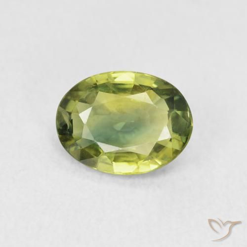 1.51ct Natural Light Forest Green Sapphire, Oval, VVS-VS