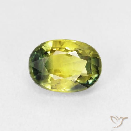 1.75ct Natural Warm Earthy Green Sapphire, Oval, VVS-VS