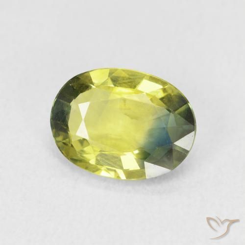1.83 ct Yellow Sapphire Stone, Natural Sapphire in Oval Facet Shape for Sale