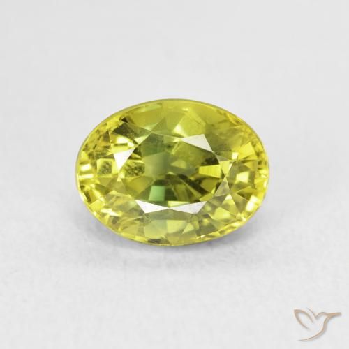 2.93ct Natural Medium Yellow Sapphire, Oval, VVS-VS