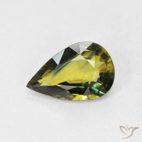 2.11ct Natural Multicolor Sapphire, Pear Shape, VVS-VS