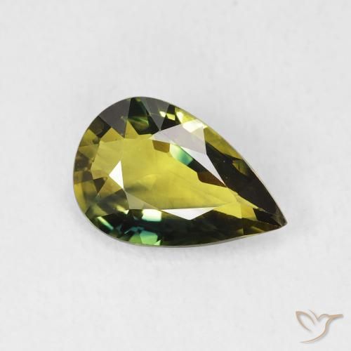 2.11 ct Multicolor Sapphire Stone, Natural Sapphire in Pear Facet Shape for Sale