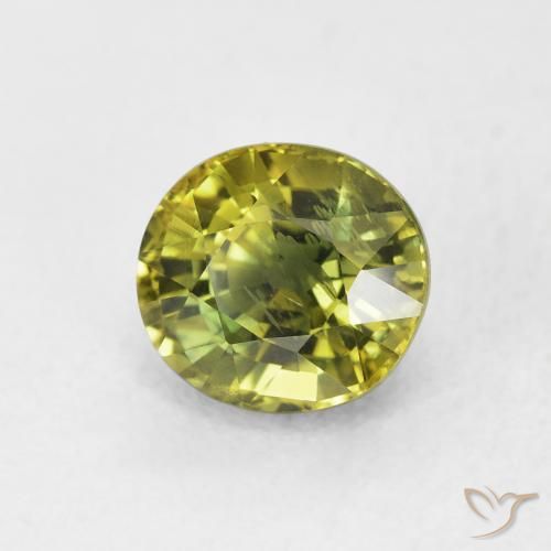 2.08 ct Multicolor Sapphire Stone, Natural Sapphire in Oval Facet Shape for Sale