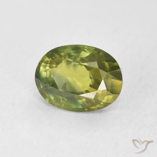 1.89 ct Multicolor Sapphire Stone, Natural Sapphire in Oval Facet Shape for Sale