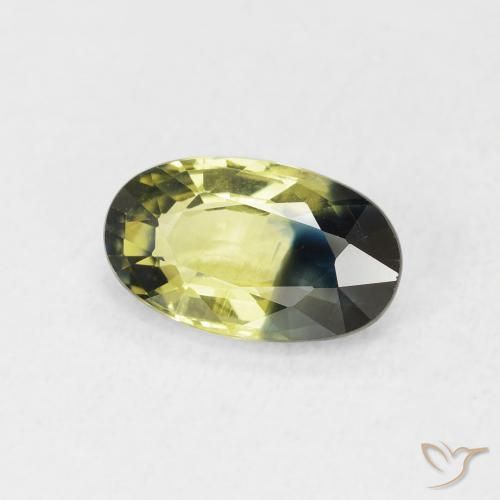 1.82 ct Multicolor Sapphire Stone, Natural Sapphire in Oval Facet Shape for Sale