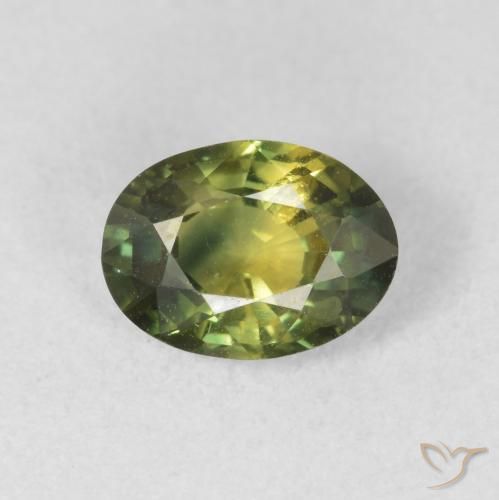 1.37ct Natural Forest Green Sapphire, Oval, VS