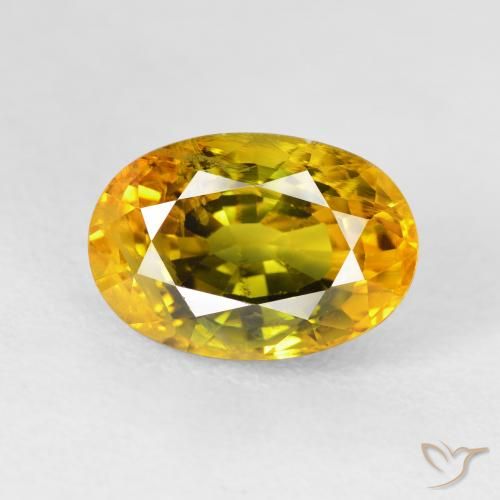 5.95ct Natural Dark Gold Sapphire, Oval, VS